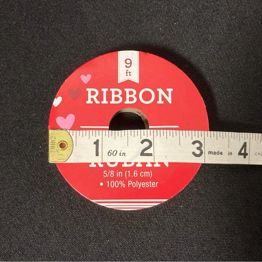 ⭐️ Valentine’s Day Heart I Picked You Burlap Craft Ribbon 5/8” x 108”